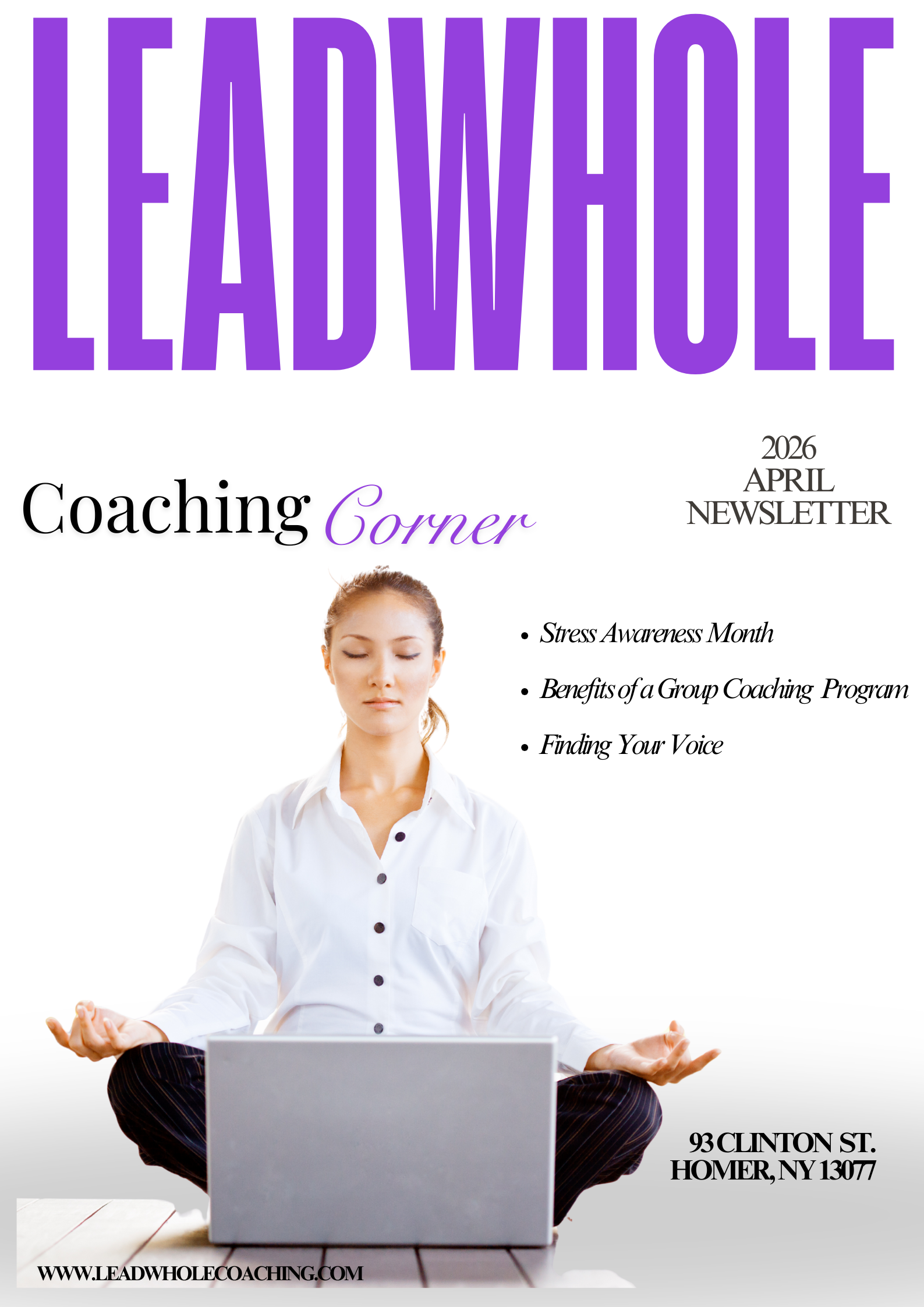 April 2026 Coaching Corner Newsletter 🌿